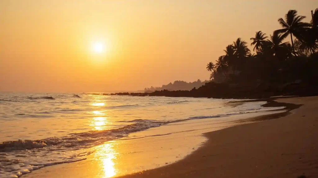 South Goa sunset view – peaceful beach lifestyle and villa plots for sale