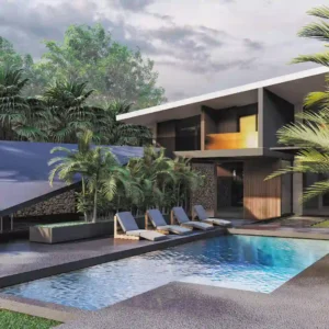 Interior of Vedic City North Goa Luxury Villas featuring modern living space and premium furnishings